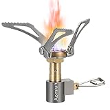 Aomiun Campingkocher 45g Mini Gaskocher 3000W Gaskocher Camping Edelstahl Ultralight Mini Tragbarer Outdoor-Kocher Kochbrenner für Camping Backpacking Picknick Angeln Wandern