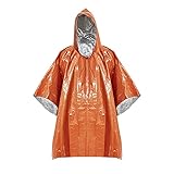 Feldkalter und Warmer Einweg-Regenmantel wojonifuiliy01 (Orange, One Size)