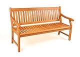 SEDEX New Jersey Gartenbank 3-Sitzer Bank Eukalyptusholz Parkbank Holzbank Massivholz