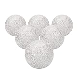 Tisovixo Dekorative Kugeln, 6 Stück Glasmosaikkugel, 6,1 cm Kugeln, Dekoration, Tischdekoration für Schüsseln, Vasen, Esstischdekoration, Schüsselfüller für Hausdekoration