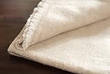 yanopurna Kaschmir Decke – aus 100% Kaschmirwolle, 135x270 cm, Sofadecke handgewebt aus Nepal, ideal als Couch Überwurf oder Kuscheldecke, Handwäsche, Beige