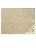 Primaflor Fußmatte - CLEAN, Creme, 90x150 cm, Verschiedene Größen und Farben, rutschfeste Schmutzfang-Matte, Robuster Tür-Vorlger und Sauberlauf für den Eingang und Flur