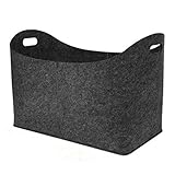 1 x Filz-Aufbewahrungstasche, Kaminholzbeutel, Obst- und Gemüse-Aufbewahrungskorb, Tasche, Kaminholz-Aufbewahrung