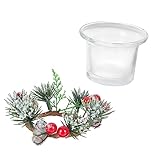 Garneck 1 Set Weihnachts-Kerzenständer Vintage-Dekor Kamin-Dekor Kunstkerzen Weihnachtskandelaber Weihnachts-Teelicht-Kerzenhalter Tablett Dekoartikel Pp Weihnachtsparty-Zubehör