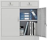 UANGLI Untertisch-Blechschrank, niedriger Schrank, Büro-Datenschrank, Schublade, Lagerschrank, abschließbare bodentiefe Büromöbel (Size : 900 * 850 * 390mm)
