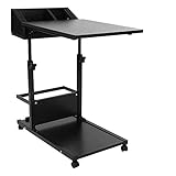 Multifunktionaler tragbarer Notebook-Computertisch, beweglicher und verstellbarer Computer-Notebook-Schreibtisch, Einheitsgröße, Schwarz