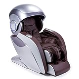 KRONOS® Limited Edition 4D-Massagesessel - Braun (neues Modell 2023) - 74 Drucktherapiedüsen - Aromatherapie - Beleuchtung/Fototherapie - 3D-Bluetooth-Sound – Schwerkraft'Zero' und Raum'Zero'