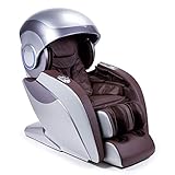 KRONOS® Limited Edition 4D-Massagesessel - Braun (neues Modell 2023) - 74 Drucktherapiedüsen - Aromatherapie - Beleuchtung/Fototherapie - 3D-Bluetooth-Sound – Schwerkraft'Zero' und Raum'Zero'