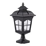 TybAtt Outdoor -Lichter Leuchten Led -Säulenlampe Garten Wall Nach Licht Antike Outdoor Villa Exquisite Luxus Desktop Outdoor -Beleuchtung Für Villa Garden Pavilion Balkon/D