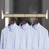 schrankstange Hängende Stangen for Kleidung Im Kleiderschrank, 20-170 Cm Lang Garderobenstange Extender Schwarzbraune Garderobenstangen Mit Anti-Rutsch-Streifen, Wäsche-Schlafzimmer-Schränke (Color
