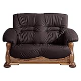 Max Winzer Sofa 2-Sitzer Tennessee Echtleder braun