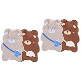 NUOBESTY 4 Stück Handwärmer Tragbar Handwärmer Flaschenwärmer Tragbar Menstruationsbeschwerden Wärmer Wärmflasche Heizkissen Wassereinspritzung Warme Tasche Bären-Handwärmer