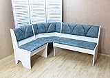 Yiibcio Sessel Freizeit Sofa Stühle Truhenbank Truheneckbank Eckbank Truhenbank Sitzbank Truhe Bank Farbe: Weiß/Opal-Vintage für Büro, Schlafzimmer, Küche, Wohnzimmer, Eingang