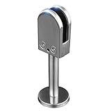 LuKLoy-304-Edelstahl-U-Klemmträger-Halterung, Bodenhalter, Pfosten für rahmenlose Glasscheiben