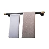 Badezimmer Doppelhandtuchhalter Kupfer Handtuchhalter Nordic Badezimmer Badezimmerregal Hotel Haushalt Handtuchhalter Turmaufhänger/Schwarz The New