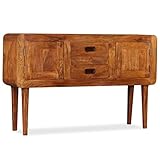 Walnut Sideboards and Buffets Cabinet with Storage Decor Solid Wood with Sheesham Finish 47.2'x11.8'x29.5'