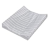 Julius Zöllner Wickelauflage 2-Keil Mulde 60x71 cm Folie Grey Stripes