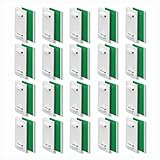 KLEMMFLEX Klebehalter kurz, für Klemmfix Rollo, Doppelrollo, Duo-Rollo, ohne Bohren, zum Kleben, 20 Stück, als Zubehör, Ersatzteil für die Befestigung am feststehenden PVC-Fenster, Balkontür