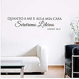 Italien Quanto A Me E Alla Mia Casa Vinyl Wandtattoo Wohnzimmer Aufkleber Wandbilder Wohnkultur Hausdekoration Gw102 20 * 86Cm