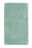 WECONhome Basics Badteppich, Badematte, kuscheliger Flauschiger weicher Flor, rutschfest und waschbar, Joris (55 x 65 cm, mintgrün)
