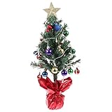 Abaodam Weihnachtsbaum Goblincore-Raumdekoration Esszimmer-Tischdekoration Außendekoration Künstlicher Weihnachtsbaum Kleiner Weihnachtsbaum Winziger Weihnachtsbaum Kleiner