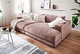 KAWOLA Big Sofa Cord Madeline Zeitloses Designer Megasofa aus Cord Wohnlandschaft Big Couch 290 x 86 x 170 (BxHxT)