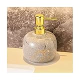 Seifenspender ​für Flüssigseife Luxus-Presstyp-Lotionflasche, hochwertiger Keramik-Seifenspender, 600 ml, Unterflasche mit großem Fassungsvermögen Seifenspender (Color : D)