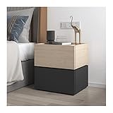 UNNS Beistelltische Schlafzimmer Einfache Schlafzimmer Kombination Lagerschrank Lagerung Home Holz Eckschrank Nachttisch Wohnzimmer Fernseher Seitenkabinett Nachttische (Color : Combo 6)