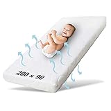 Ehrenkind® Kindermatratze Pur | Baby Matratze 90x200 | Babymatratze 90x200 aus hochwertigem Schaum und Hygienebezug