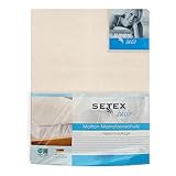 SETEX Molton Matratzenschutz, 180 x 200 cm, Eckgummis, 100 % Baumwolle, Basic, Naturfarben 1607180200001001