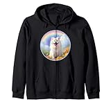American Eskimo Hund Regenbogenbrücke Niedliche Hunde Gedenkstätte Kapuzenjacke