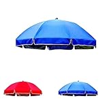 Sonnenschirm Ersatzbezug Regenschirm Ersatzabdeckung Überdachung Anti-Ultraviolett 8 Rippen 2,2m Bis 3m Patioschirm Ersatzbespannung (Color : Blau, 75x45x23cm : 250CM)