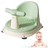 Baby-Badewannensitz, Baby-Badestuhl für Badewanne, niedliche Form, Baby-Duschstühle, 6–18 Monate Baby-Badestuhl für Badewanne, tragbarer Kleinkind-Badewannensitz für Babys, bequeme Armlehnen