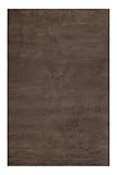wecon home Esprit Schurwollteppich Hochflor modern, kuschelig, für Wohnzimmer, Schlafzimmer oder Arbeitszimmer – Greenwood Rug (200 x 300 cm, Taupe)