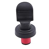 Weinverschluss,Flaschenverschluss 2 Stück Presse Bier Weinstopper Vakuum Versiegelte Plug Wein Flasche Stopper Wein Saver Caps Barware Küchenwerkzeuge Weinflaschestopper (Color : Black)