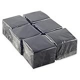 Hostelnovo - 600 Stück schwarze Tischservietten, Einwegpapier - Mikrostepppapier - 10 x 10 cm (zusammengeklappt) und 20 x 20 cm (aufgeklappt) - Ideal für Catering, Bars und Partys