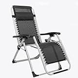 Liege Tragbarer Gartenstuhl, zusammenklappbare Sonnenliege, Freizeit-Relax-Zero-Gravity-Stuhl, 40 mm Metallrahmen, 150 kg Tragkraft, für Garten, Terrasse, Hinterhof und Strand