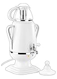 PEARL Samovar: Samowar-Teebereiter mit Glas-Teekanne, 2.300 Watt, 3,5 und 0,5 Liter (Teekanne mit Warmhaltefunktion)