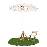 200cm Gartenschirm Groß Sonnenschirm Mit Ständer Terrassenschirm Tragbarer Sonnenschutz Garten UV-Schutz Tischschirm Mit Aufbewahrungstasche Für Requisiten Dekoration Balkon Terrasse Party ( Color : W