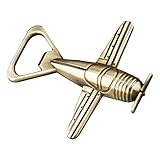 DonDown Metall Flaschenöffner,Vintage Flugzeug Form Bierflaschenöffner,Bier Öffner Geschenke für Flugzeugliebhaber, Für Küche, Bar oder Restaurant (A001, 8.6X8cm)