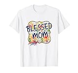 Blessed Mom Thanksgiving Vibes Simply Blessed Mom Floral T-Shirt