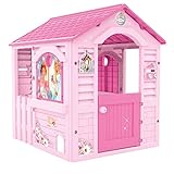 Chicos - Pink Princess Kinderhaus, geeignet für den Innen- und Außenbereich, inklusive Aufkleber zur Dekoration, aus robustem und langlebigem Kunststoff, Rosa (89613)