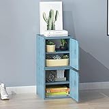 CENAP DIY Modulares Cubby-Regal, Aufbewahrungsschrank für Wohnzimmer, Schlafzimmer, Büro, modernes Holz-Bücherregal, Würfel-Aufbewahrungsorganisator mit Tür, L 60 x 60 x 60 cm (24 x 24 x 24 Zoll)