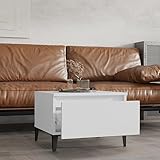 Annlera Beistelltisch 50x46x35 cm 2 STK. Druckertisch Couchtisch Klein Nachtschrank Kleiner Tisch Betttisch Sideboard Holz Side Table Kommode Mit Schubladen Nachttische Sofatisch Kommode Weiß