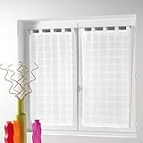 Douceur d'Intérieur 1622962 2 Stück, Sandfarben, Candide Polyester weiß 2X 60 x 90 cm
