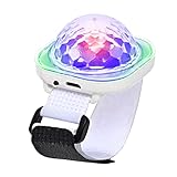 ORTUH LED Armband Aufladbar Party Lichter Musikgesteuert Disco Lichteffekte für Home Geburtstag KTV Weihnachten