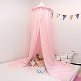 EUGAD Betthimmel baby bett Baldachin Moskiton für Schlafzimmer Moskitonetz Insektenschutz Kinder Prinzessin Spielzelte Rosa