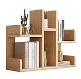 Bücherschrank Bücherregal Einfaches Desktop-Bücherregal Bücherregal Bergförmiges Mehrschichtiges Regal Display Rack Lagerregal Kosmetikboxen Bücherregale ( Color : Beige , Size : 58*18*47cm )