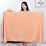 Extra großes Badetuch Schönheitssalon Betttuch Haushalt Sofatuch Herren und Damen Badetuch Fußtherapie Schweiß Dampf Spezial, Kamel, 100*200 [Mitteldick]