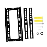 YARNOW Drehbarer Ständer LCD-Fernseher Verstellbarer Ständer Stahl-Tv-Halterung Wandhalterung Tv-Gelenkarm Wandaufhängung Fernseher Tv-Wand Schwarz Zum Drehen Zubehör